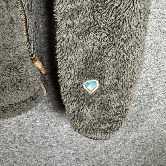 KUHL Flight Jacket Women’s Small Brown Sherpa Fleece Zip-Up Hooded Outdoor Coat - Picture 4 of 14